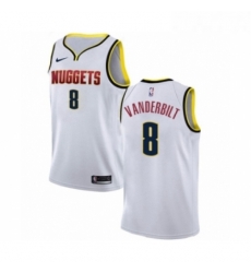 Youth Nike Denver Nuggets 8 Jarred Vanderbilt Swingman White NBA Jersey Association Editio