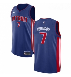 Youth Nike Detroit Pistons 7 Stanley Johnson Authentic Royal Blue Road NBA Jersey Icon Edition