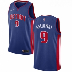 Youth Nike Detroit Pistons 9 Langston Galloway Swingman Royal Blue Road NBA Jersey Icon Edition 