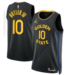 Men Golden State Warriors Jimmy Butler III #10 Jordan Swingman City Edition Black Jersey Men Golden State Warriors Jimmy Butler III #10 Jordan Swingman City Edition Black Jersey