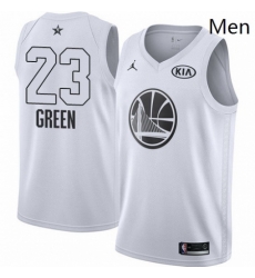 Mens Nike Jordan Golden State Warriors 23 Draymond Green Swingman White 2018 All Star Game NBA Jersey