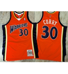 Warriors 30 Stephen Curry Orange 2009 10 Hardwood Classics Jersey