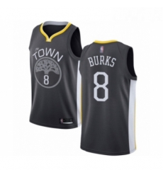 Womens Golden State Warriors 8 Alec Burks Swingman Black Basketball Jersey Statement Edition 