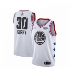 Womens Jordan Golden State Warriors 30 Stephen Curry Swingman White 2019 All Star Game Basketball Jersey