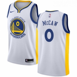 Womens Nike Golden State Warriors 0 Patrick McCaw Swingman White Home NBA Jersey Association Edition 