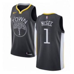 Womens Nike Golden State Warriors 1 JaVale McGee Swingman Black Alternate NBA Jersey Statement Edition