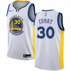 Womens Nike Golden State Warriors 30 Stephen Curry Authentic White Home NBA Jersey Association Edition