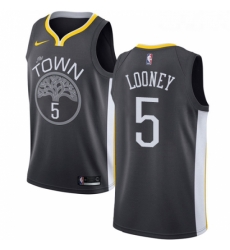 Womens Nike Golden State Warriors 5 Kevon Looney Swingman Black Alternate NBA Jersey Statement Edition