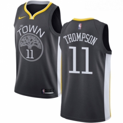 Youth Nike Golden State Warriors 11 Klay Thompson Swingman Black Alternate NBA Jersey Statement Edition