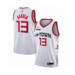 Rockets 13 James Harden White Basketball Swingman City Edition 2019 20 Jersey