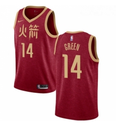 Womens Nike Houston Rockets 14 Gerald Green Swingman Red NBA Jersey 2018 19 City Edition 