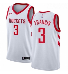 Womens Nike Houston Rockets 3 Steve Francis Authentic White Home NBA Jersey Association Edition