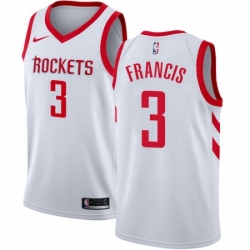 Womens Nike Houston Rockets 3 Steve Francis Swingman White Home NBA Jersey Association Edition