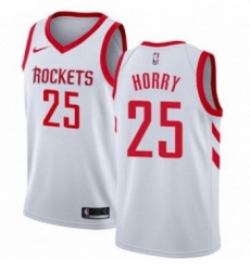 Youth Nike Houston Rockets 25 Robert Horry Swingman White Home NBA Jersey Association Edition