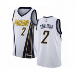 Womens Nike Indiana Pacers 2 Darren Collison White Swingman Jersey Earned Edition 