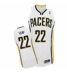 Youth Adidas Indiana Pacers 22 T J Leaf Authentic White Home NBA Jersey 