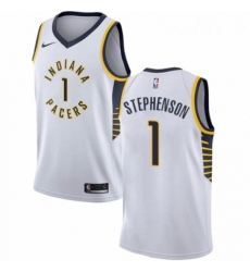 Youth Nike Indiana Pacers 1 Lance Stephenson Swingman White NBA Jersey Association Edition 