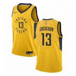 Youth Nike Indiana Pacers 13 Mark Jackson Swingman Gold NBA Jersey Statement Edition