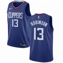 Mens Nike Los Angeles Clippers 13 Jerome Robinson Swingman Blue NBA Jersey Icon Edition 