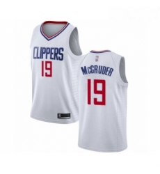 Womens Los Angeles Clippers 19 Rodney McGruder Authentic White Basketball Jersey Association Edition 