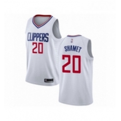 Womens Los Angeles Clippers 20 Landry Shamet Authentic White Basketball Jersey Association Edition 