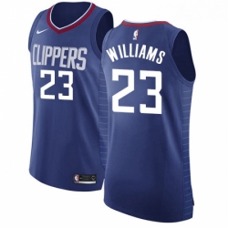 Womens Nike Los Angeles Clippers 23 Louis Williams Authentic Blue Road NBA Jersey Icon Edition 