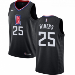 Womens Nike Los Angeles Clippers 25 Austin Rivers Swingman Black Alternate NBA Jersey Statement Edition