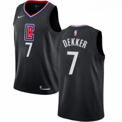 Womens Nike Los Angeles Clippers 7 Sam Dekker Swingman Black Alternate NBA Jersey Statement Edition 