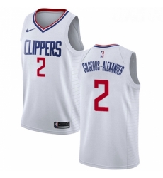 Youth Nike Los Angeles Clippers 2 Shai Gilgeous Alexander Swingman White NBA Jersey Association Edition 