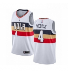 Womens New Orleans Pelicans 4 JJ Redick White Swingman Jersey Earned Edition 