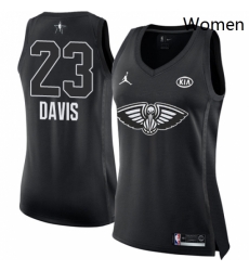 Womens Nike Jordan New Orleans Pelicans 23 Anthony Davis Swingman Black 2018 All Star Game NBA Jersey