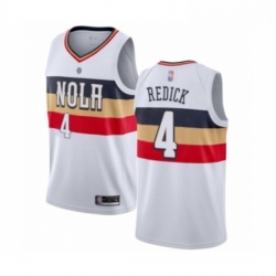 Youth New Orleans Pelicans 4 JJ Redick White Swingman Jersey Earned Edition 