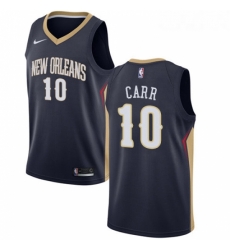 Youth Nike New Orleans Pelicans 10 Tony Carr Swingman Navy Blue NBA Jersey Icon Edition 