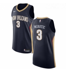 Youth Nike New Orleans Pelicans 3 Nikola Mirotic Authentic Navy Blue NBA Jersey Icon Edition 