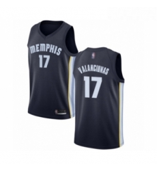 Womens Memphis Grizzlies 17 Jonas Valanciunas Authentic Navy Blue Basketball Jersey Icon Edition 