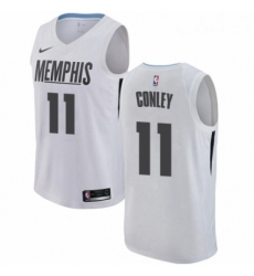 Womens Nike Memphis Grizzlies 11 Mike Conley Swingman White NBA Jersey City Edition