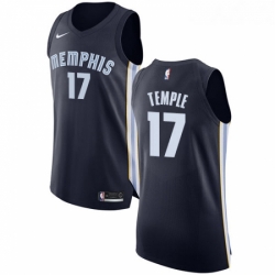 Womens Nike Memphis Grizzlies 17 Garrett Temple Authentic Navy Blue Road NBA Jersey Icon Edition 