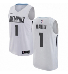 Youth Nike Memphis Grizzlies 1 Jarell Martin Swingman White NBA Jersey City Edition 