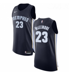 Youth Nike Memphis Grizzlies 23 Ben McLemore Authentic Navy Blue Road NBA Jersey Icon Edition 