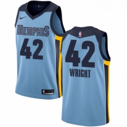 Youth Nike Memphis Grizzlies 42 Lorenzen Wright Swingman Light Blue NBA Jersey Statement Edition