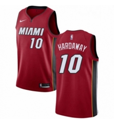 Mens Nike Miami Heat 10 Tim Hardaway Authentic Red NBA Jersey Statement Edition