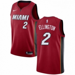 Mens Nike Miami Heat 2 Wayne Ellington Authentic Red NBA Jersey Statement Edition