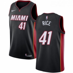 Mens Nike Miami Heat 41 Glen Rice Swingman Black Road NBA Jersey Icon Edition