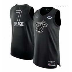 Mens Nike Miami Heat 7 Goran Dragic Authentic Black 2018 All Star Game NBA Jersey