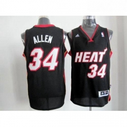 Revolution 30 Heat 34 Ray Allen Black Stitched NBA Jersey