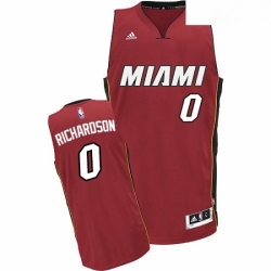 Youth Adidas Miami Heat 0 Josh Richardson Swingman Red Alternate NBA Jersey