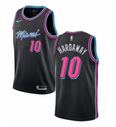 Youth Nike Miami Heat 10 Tim Hardaway Swingman Black NBA Jersey City Edition