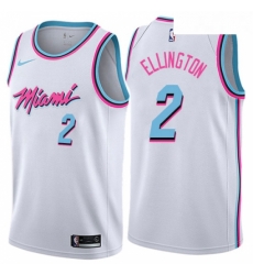 Youth Nike Miami Heat 2 Wayne Ellington Swingman White NBA Jersey City Edition