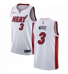 Youth Nike Miami Heat 3 Dwyane Wade Swingman NBA Jersey Association Edition