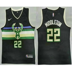 Men Men-27s-Milwaukee-Bucks--2320-Khris-Middleton-Black-2021-Nike-Swingman-Stitched-Jersey-8518-38476